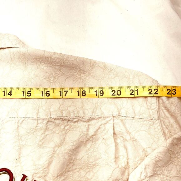 Disney Parks Hawaiian Shirt Mickey Mouse in Paradise Tan XXL Mens Beach Tiki - Picture 11 of 11